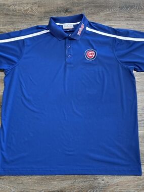 Chicago Cubs Budweiser MLB Golf Polo Men's 2XL Embroidered Bud Beer Polo NWOT